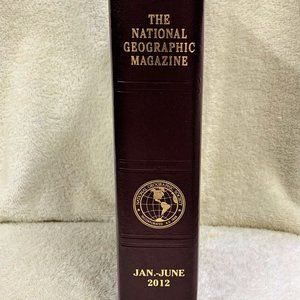 2012  Set of 6 National Geographic Magazines w/Slip Case January thru June 2012